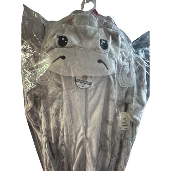 Giraffe‎ Print XS Hooded Fleece Onesie Pajamas With Pockets Secret Treasures - Picture 7 of 11